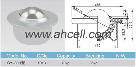 CY_30H ball transfer unit size