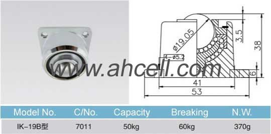 IK-19B ball transfer unit size